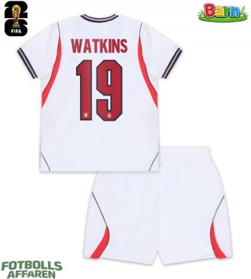 England Ollie Watkins #19 Hemmaställ Barn VM 2026 Kortärmad (+ Korta byxor)